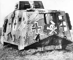 Sturmpanzerwagen A7V Schnuck im ersten Weltkrieg